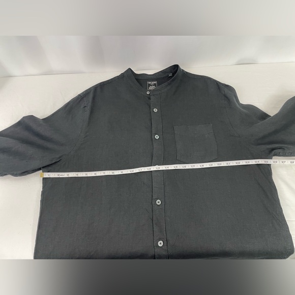 Todd Snyder Baird McNutt Irish Linen Shirt Men’s XXL Black Button Up Long Sleeve - Picture 13 of 15